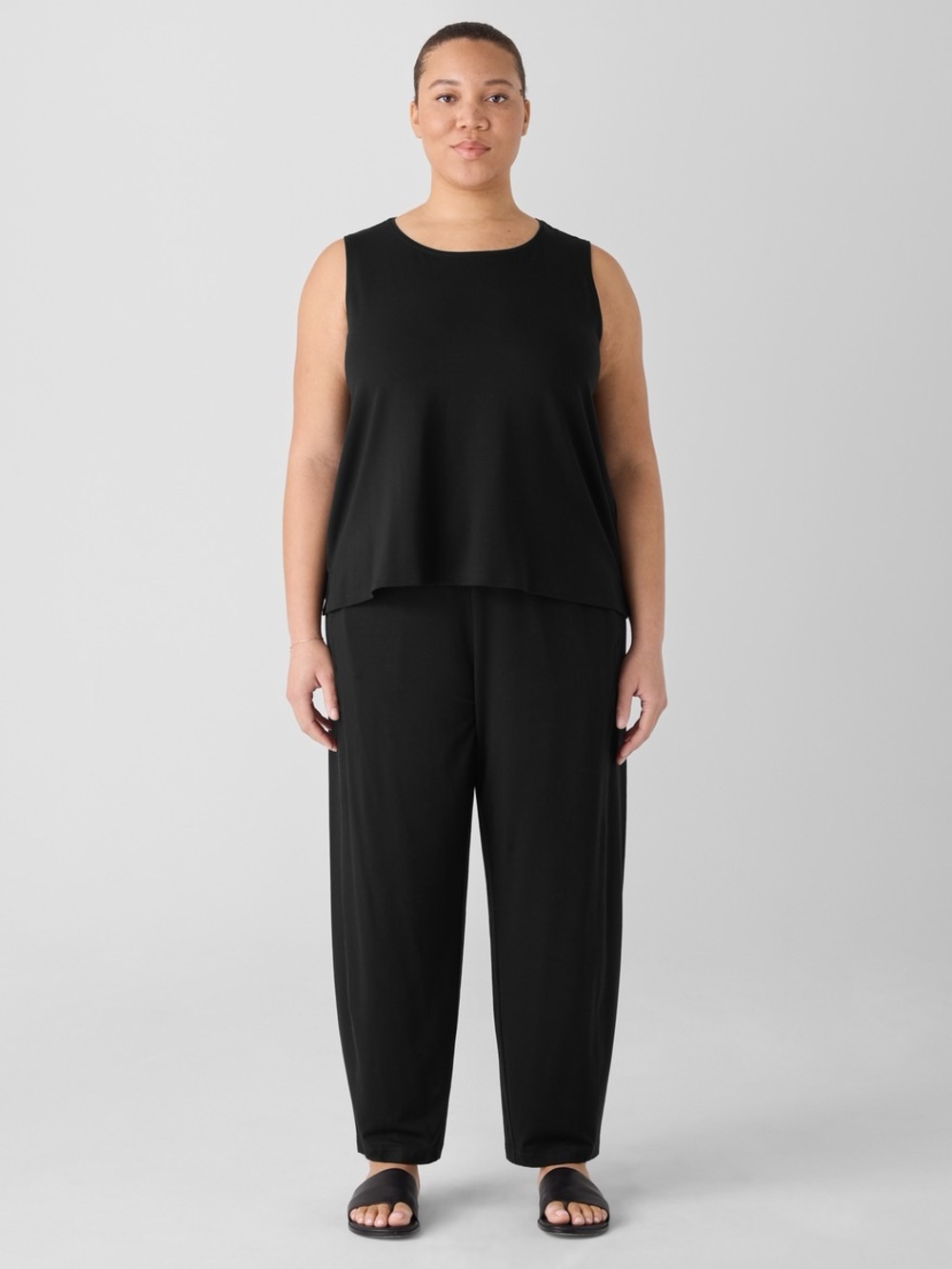 Eileen Fisher Black Lantern Pants
